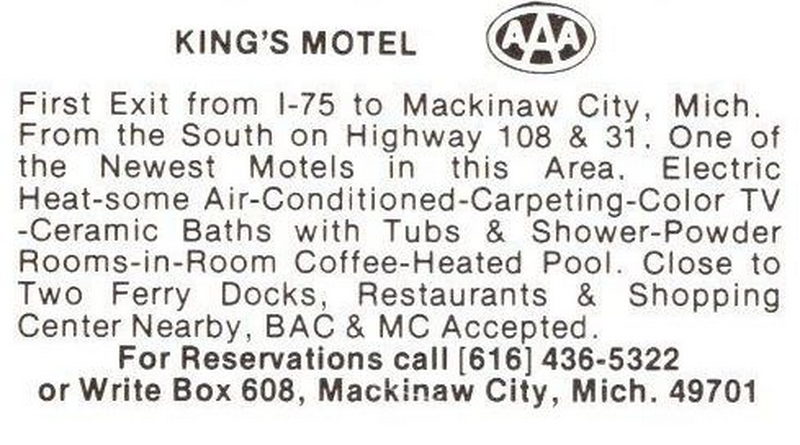 Kings Motel (Kings Inn, Kings Motel) - Vintage Postcard (newer photo)